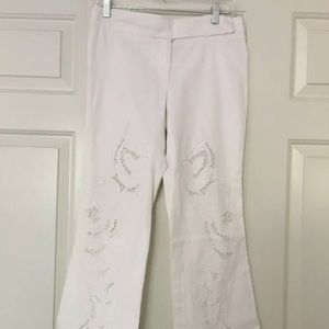 Catherine Malandrino off white cropped pant size 4